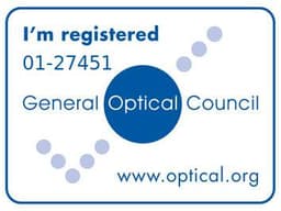General Optical Council registered